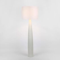 Samson Floor Lamp White With White Shade - KITMRDLMP0027W
