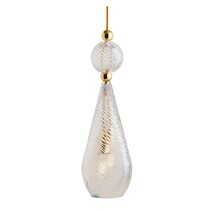 Smykke Large Gold Pendant Crystal / Crystal Swirl Ball - LA101909