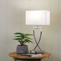Chi Stylish Bedside Lamp Chrome - OL93801CH