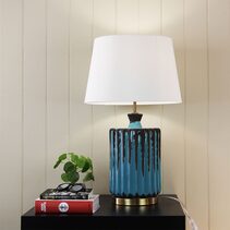 Azure Ceramic Table Lamp Blue - OL98837