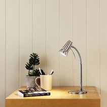 Scoot Adjustable 7W LED Desk Lamp Brushed Chrome / Cool White - SL92997BC