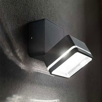 Omega Ap Square 7W LED Outdoor Spotlight Black / Cool White - 285535
