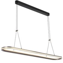 Fulcrum 76W Rectangle LED Dimmable Pendant Grey / Warm White - FULCRUM PER-GY