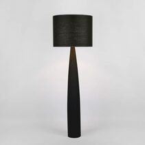 Samson Floor Lamp Black With Black Shade - KITMRDLMP0028B