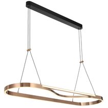 Ostrom 45W Rectangle LED Dimmable Pendant Gold / Warm White - OSTROM PER-CG