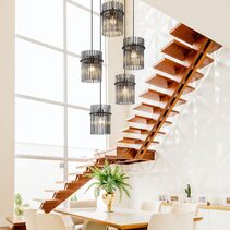 Quilo 5 Light Pendant Black / Smoke - QUILO PE5-BKSM