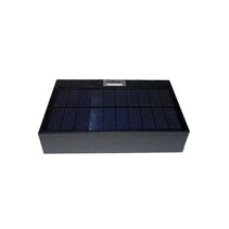 Solar Up & Down LED Wall Light Black / Warm White - SLDWL228-3K/BLK