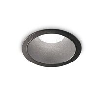 Game Trim Round Recessed 20W LED Downlight Black / Warm White - 273167