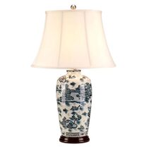Willow Pattern Traditional Table Lamp Blue - BLUE-TRAD-WP-TL