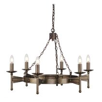 Cromwell 6 Light Chandelier Old Bronze - CW6-OLD-BRZ