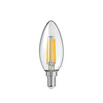 Filament Clear Candle LED 5.5W E14 Dimmable / Warm White - F5.514-C35-C-27K