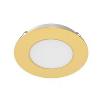 Astra 3.6W 12V DC Dimmable LED Recessed / Surface Mounted Cabinet Light Satin Brass / Tri-Colour - 21519