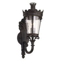 Crown Small Outdoor Wall Light Antique Bronze IP44 - 1000831