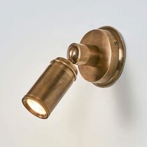Clifton Mini Outdoor Wall Light Antique Brass IP54 - ELPIM31736AB