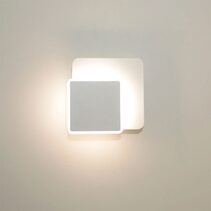 Lima 6W LED Interior Square Rotatable Dimmable Wall Light White / Tri-Colour - LIMA2