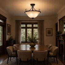 Gaston II 3 Light Traditional CTC Pendant Bronze - OL65933BZ