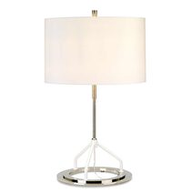 Vicenza Table Lamp White Polished Nickel - VICENZA-TL-WPN