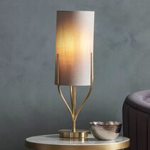 Romana Table Lamp Brushed Gold - GDLMP99947
