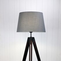Trevi Floor Lamp With Grey Shade - OL81159