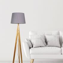 Stabb Floor Lamp With Grey Shade - OL81164