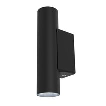 New Bronte 2 x 3W Up / Down LED Wall Pillar Light Black / Tri-Colour - SL7022TC/BK
