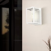 Budrone Outdoor Wall Light White IP44 - 206122N