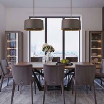 Balance 1 Light Pendant Brown / Polished Brass - BALANCE-P-BRPB