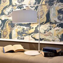 Balance Table Lamp White / Polished Nickel - BALANCE-TL-WPN