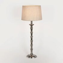 Jordan Table Lamp Antique Silver With Shade - ELPIM31320AS