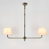 Sheridan Two Arm Chandelier Antique Brass - ELPIM31677AB