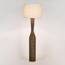 Callum Timber Floor Lamp With Natural Shade - KITMRDLMP0046N
