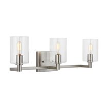 Fullton 3 Light Wall Light Brushed Nickel