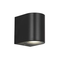 Eos II Outdoor 240V GU10 Fixed Wall Pillar Light Black - EOS2 EX1-BK