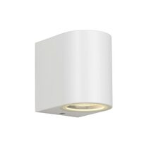 Eos II Outdoor 240V GU10 Fixed Wall Pillar Light White - EOS2 EX1-WH