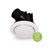 Azzure 240mm Round Exhaust Fan With Timer White - AZZURE/240/WH/RD