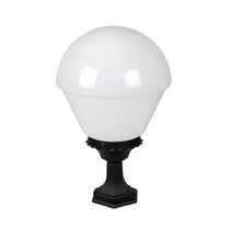 Italian 1 Light 400mm Pillar Mount Light Opal - GHELAT-D400 Pillar Mount