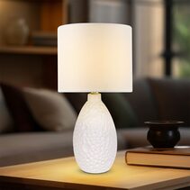 Hass Ceramic Table Lamp White - LL-14-0251