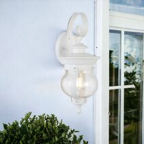 Mamo 18 Outdoor Wall Light White - MAMO EX18-WH