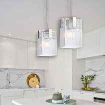 Pelion 1 Light Pendant Chrome - PELION PE1-CH