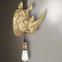 Rhino Wall Light Gold - RHINO WB-GD