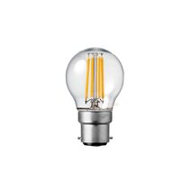 Filament Clear Fancy Round LED 5.5W B22 Dimmable / Warm White - F5.522-G45-C-27K