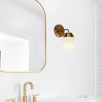 Dunburn Vanity Wall Light Satin Brass - OL54191SB