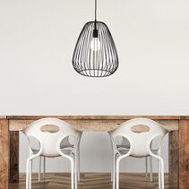 Pera.38 Metal Wire Pendant Black - OL68778/38BK