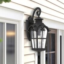 Shelton Outdoor Wall Light Black - SHELTON EX-BK
