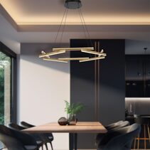 Tarson 1 Tier LED Pendant Black / Warm White - TARSON PE1T-BKGD