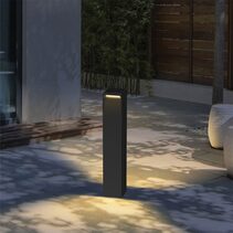 Torren 13W LED Bollard Dark Grey / Tri-Colour - TOREN1