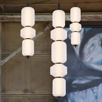 Torso 3 Light LED Pendant Black / Warm White - TORSO PE3-BK