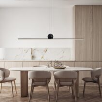 Marble Ball Linea LED Pendant Black