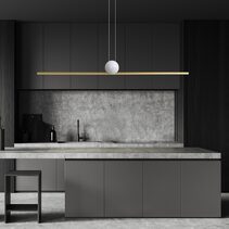 Marble Ball Linea LED Pendant Gold