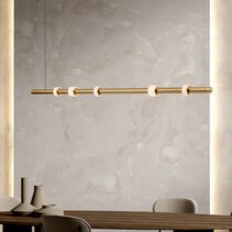 Panish Roller LED Pendant Gold